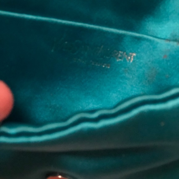 YSL silk evening clutch